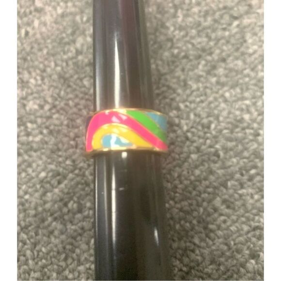 Oil Paint Patterned Ring - Picture 1 of 4